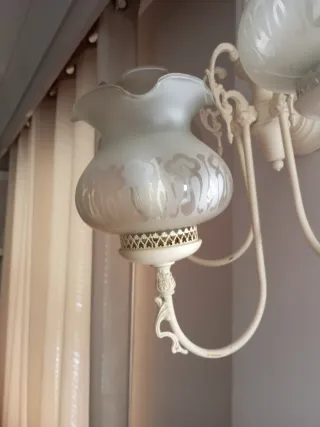 Aplique de pared vintage 3 tulipas