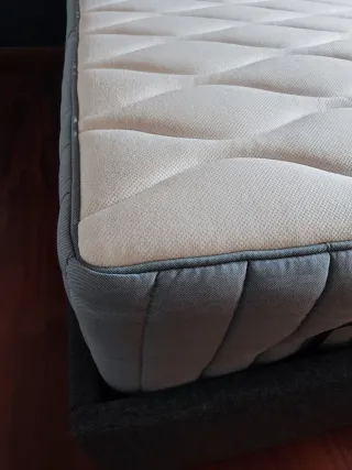 Cama canapé con colchón muelles ensacados