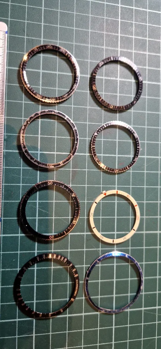 Surtido biseles reloj varios diámetros