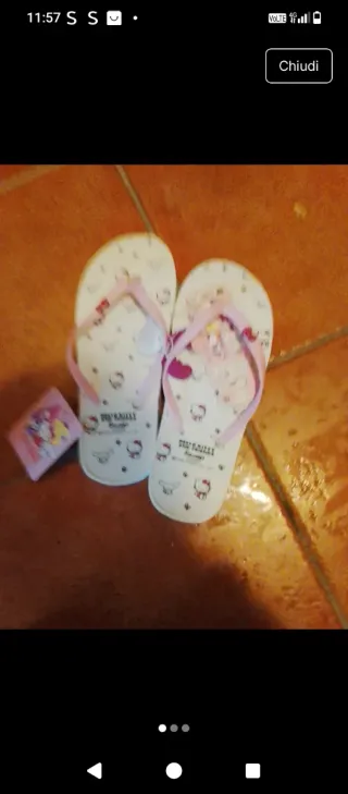 Infradito Hello Kitty Bambina