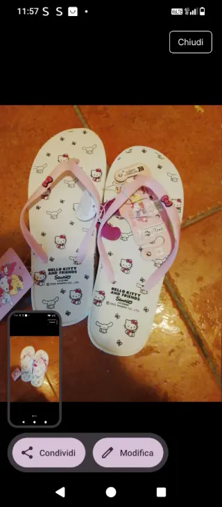 Infradito Hello Kitty Bambina