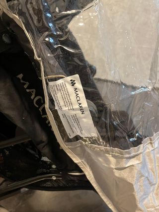 Silla de paseo MacLaren + plastico para la lluvia