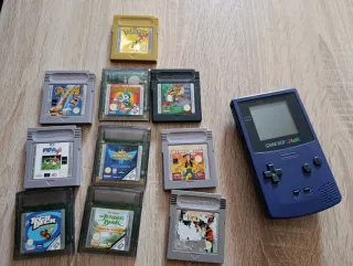 Consola Game Boy Color Morada + Juegos