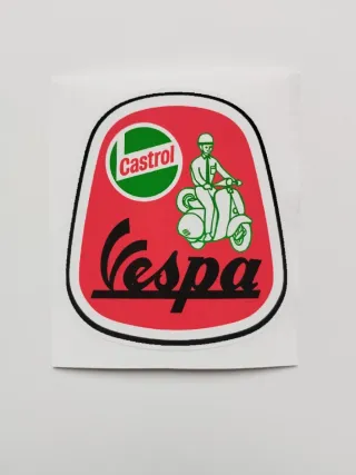 Pegatina Vinilo Vespa Castrol