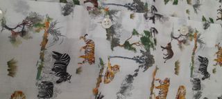 Camisa Zara Estampado Selva Talla M