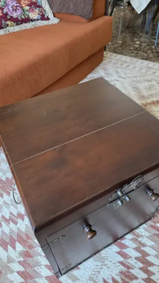 Baúl Mueble Bar Madera y Metal