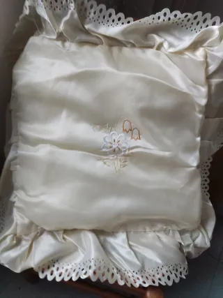 Edredón Cama 120cm Beige/Blanco