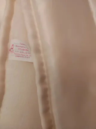 Edredón Cama 120cm Beige/Blanco