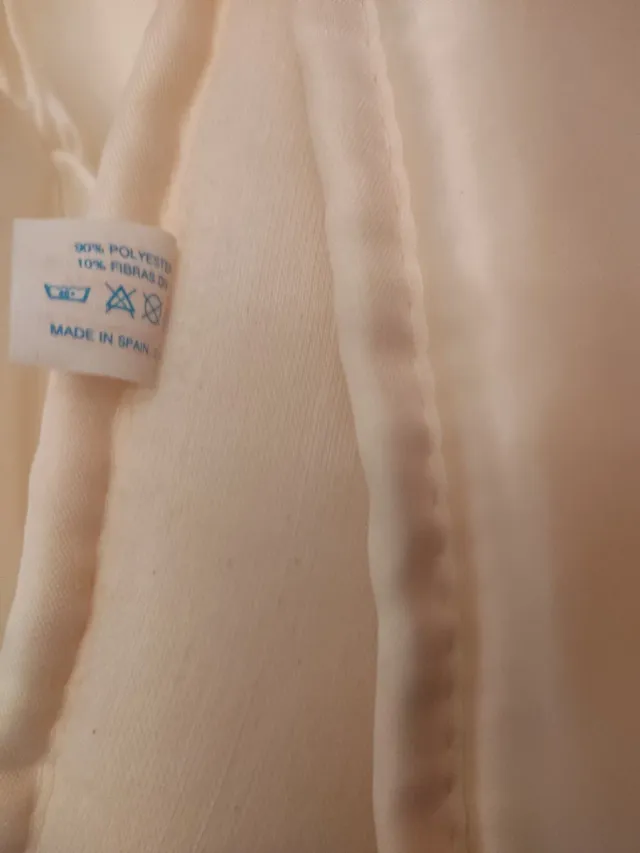 Edredón Cama 120cm Beige/Blanco