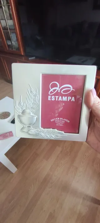 Marco de fotos Estampa plata