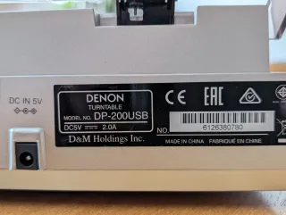 Tocadiscos Denon DP-200USB Plata