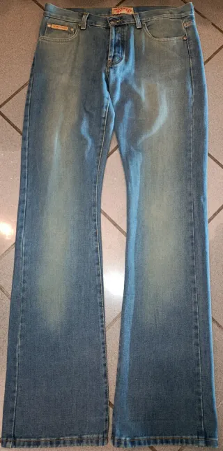 Jeans Y2K Seven SIX a campana gamba larga tg 46