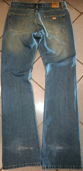 Jeans Y2K Seven SIX a campana gamba larga tg 46