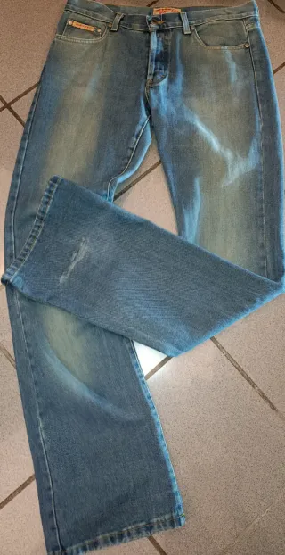 Jeans Y2K Seven SIX a campana gamba larga tg 46