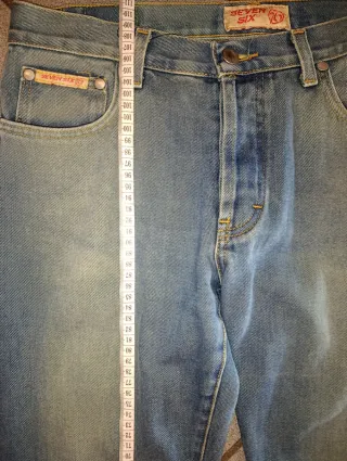 Jeans Y2K Seven SIX a campana gamba larga tg 46