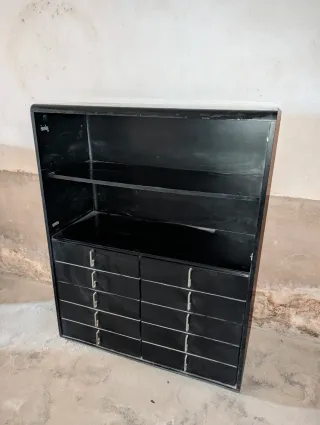 Armario vintage madera negro