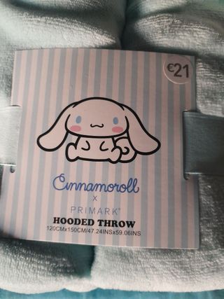 Cinnamoroll Hooded Throw Plaid Hello Kitty NUOVA