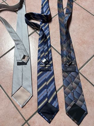 Set 3 cravatte in seta