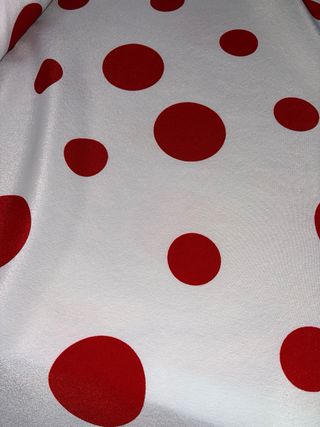 Tejido popelín y crespon lunares, doble de ancho