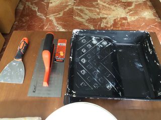 Herramientas de pintura y lijado