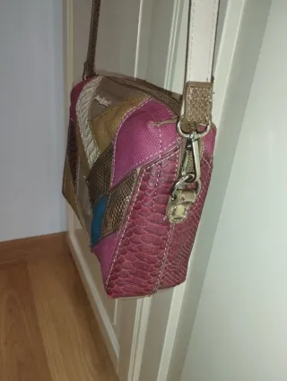 Bolso bandolera patchwork multicolor