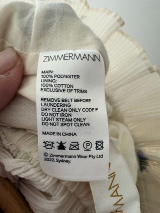 Falda Zimmermann plisada estampado flores