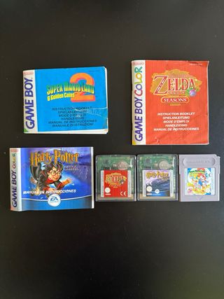 Game Boy Color + Super Mario, Zelda y Harry Potter