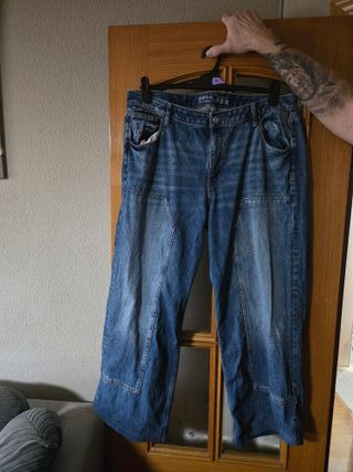 Pantalón vaquero ancho mujer Primark
