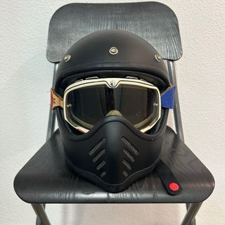 Casco DMD Cafe Racer + Gafas 100%