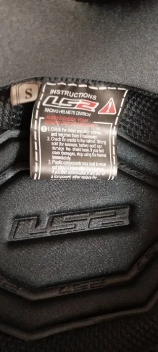 Casco Jet Moto LS2 Verde y Blanco, talla S