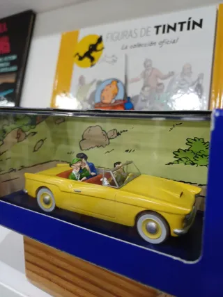 Coche Tintín Descapotable con Haddock y Tornasol