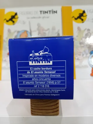 Coche Tintín Descapotable con Haddock y Tornasol