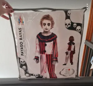Disfraz Payaso Rayas Talla 4 años