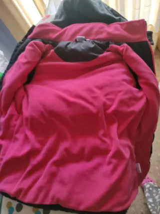 Chaqueta niña negra y rosa talla 164