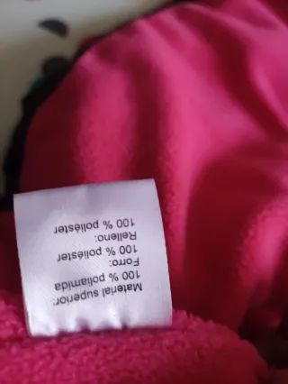 Chaqueta niña negra y rosa talla 164
