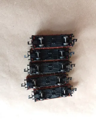 Lote 5 vagones perfil bajo