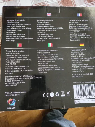 Báscula de Baño Digital Euro Life