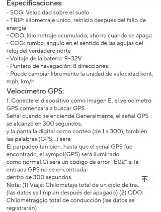 Velocímetro Digital GPS CX8050 Barco