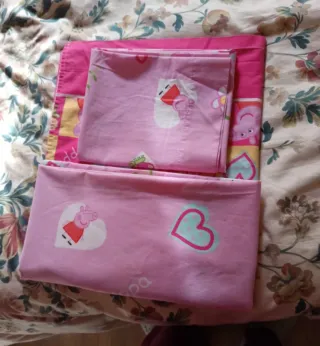 Sábana Peppa Pig 2,65x1,55 + Funda Almohada
