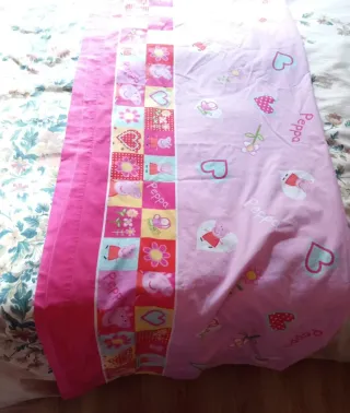 Sábana Peppa Pig 2,65x1,55 + Funda Almohada