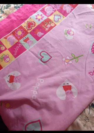 Sábana Peppa Pig 2,65x1,55 + Funda Almohada