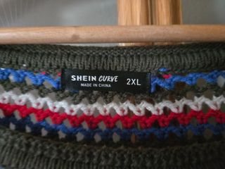 Jersey Shein Curve calado multicolor