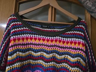 Jersey Shein Curve calado multicolor