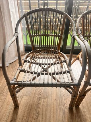 sillón sillones de ratan - bambú para exterior