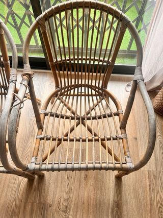 sillón sillones de ratan - bambú para exterior