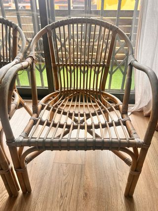 sillón sillones de ratan - bambú para exterior