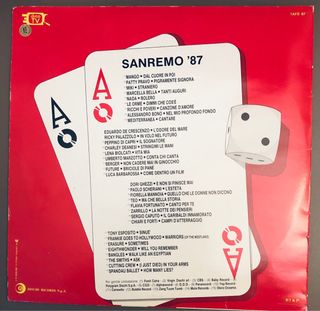 Sanremo '87 Doppio LP Vinile