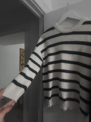 Lote 2 jerséis rayas y negro talla única