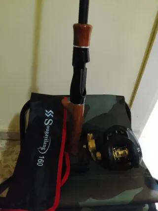 Caña de mosca 160m y carrete nuevo