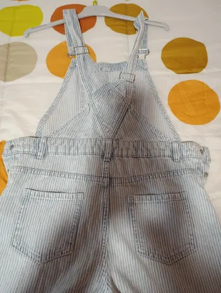 Mono vaquero rayas azules Talla 12, actual y moder